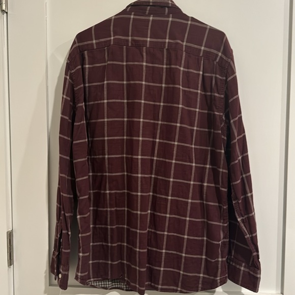 Sonoma Men’s XL Burgundy Red Button Down Dress Shirt - Picture 4 of 4